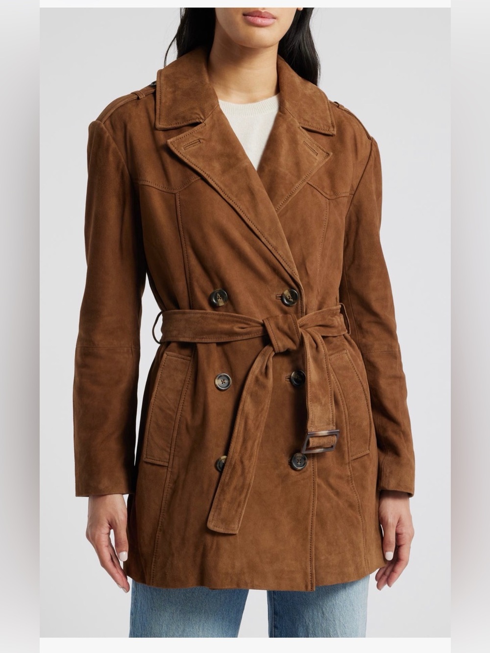 Bernardo Suede Jacket